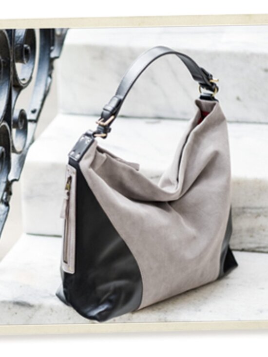Ellington Handbags - Ellington Isabel Hobo Bag, NWOT, Gray and Black